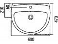 Раковина IFO Arret RS031060000 60 см